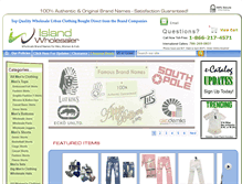 Tablet Screenshot of islandwholesaler.com